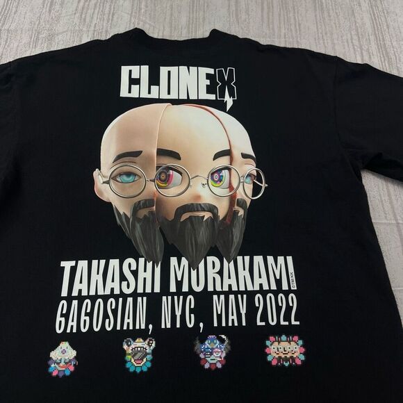 RTFKT Clone X Takashi Murakami Ltd T-shirt Men Size Medium NYC‎ Clone X Gagosian - Picture 7 of 8